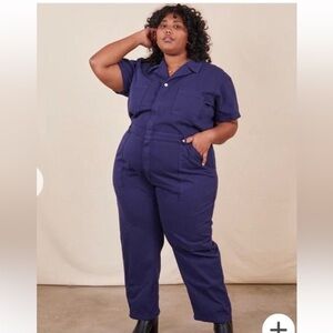 Big Bud Press Navy Short-Sleeve Utility Jumpsuit